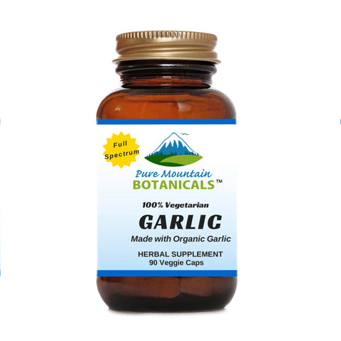 Garlic Capsules - 90 Certified Organic Kosher Veggie Caps