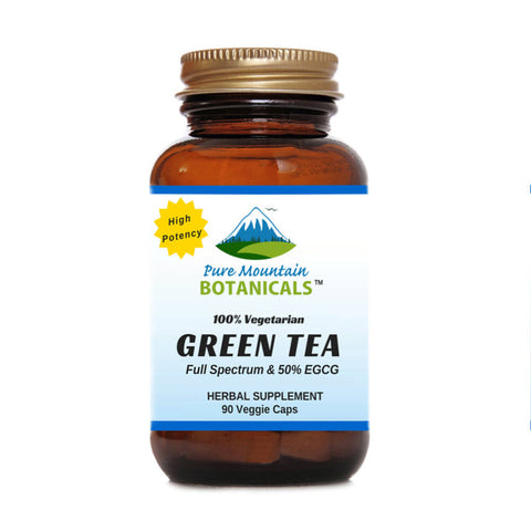 Green Tea Capsules - 90 Organic Kosher Veggie Caps