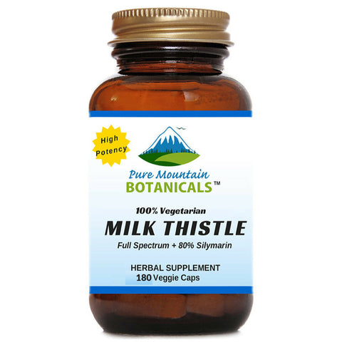 Milk Thistle Capsules - 180 Organic Kosher Veggie Caps