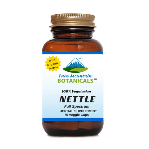 Nettle Leaf Capsules - 75 Organic Kosher Veggie Caps