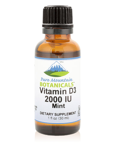 Mint Flavored Vitamin D Drops – Kosher Vitamin D3 Liquid - 2000iu