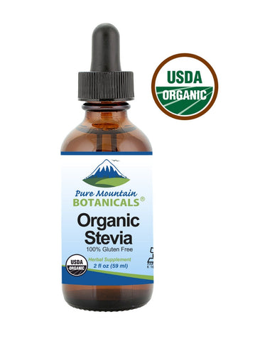 Organic Liquid Stevia – Alcohol Free & Kosher Sugar Substitute - 2oz Bottle