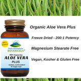 Aloe Vera Plus Capsules - 200:1 Extract - 60 Kosher Veggie Caps