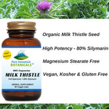 Milk Thistle Capsules - 90 Organic Kosher Veggie Caps