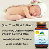 Natural Sleep Aid with Organic Valerian, Chamomile, Melatonin & More