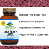 Red Yeast Rice with CoQ10 - 90 Organic Kosher Veggie Caps