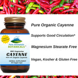 Cayenne Pepper Capsules - 90 Organic Kosher Veggie Caps