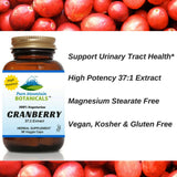 Cranberry Capsules - High Potency 90 Kosher Veggie Caps