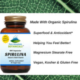 Spirulina Capsules - 90 Organic Kosher Veggie Caps