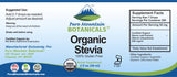 Organic Liquid Stevia – Alcohol Free & Kosher Sugar Substitute - 2oz Bottle