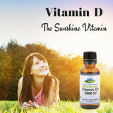 Liquid Vitamin D Drops - Unflavored Kosher D3 Liquid - 5000 IU per serving