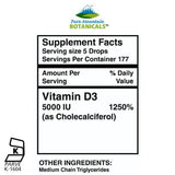 Liquid Vitamin D Drops - Unflavored Kosher D3 Liquid - 5000 IU per serving