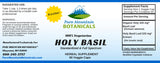 Holy Basil Capsules - 60 Organic Kosher Veggie Caps