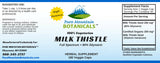 Milk Thistle Capsules - 180 Organic Kosher Veggie Caps