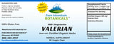 Valerian Capsules - 90 Organic Kosher Veggie Caps