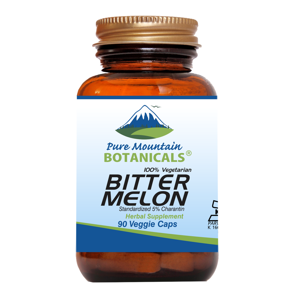Bitter Melon Capsules - 90 Kosher Vegan Caps with 500mg Bitter Melon Extract