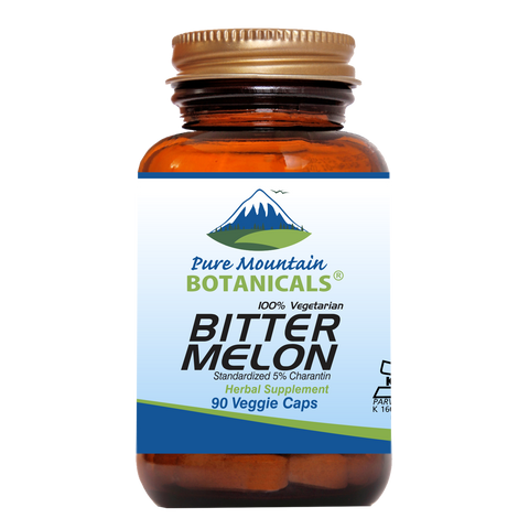 Bitter Melon Capsules - 90 Kosher Vegan Caps with 500mg Bitter Melon Extract
