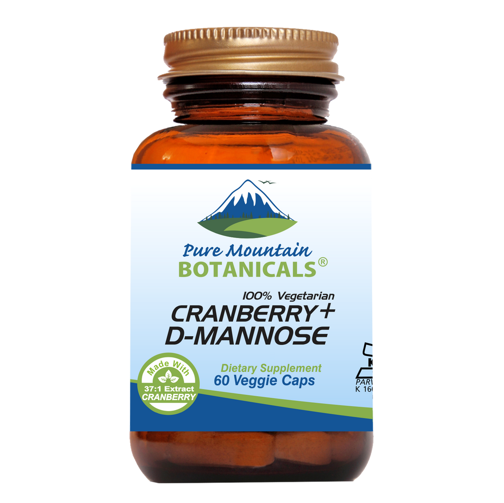 Cranberry D Mannose Capsules - 60 Kosher Vegan Caps