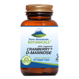Cranberry D Mannose Capsules - 60 Kosher Vegan Caps