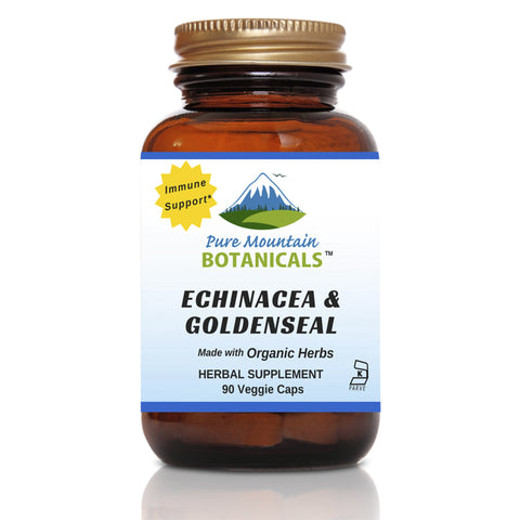 Echinacea Goldenseal Capsules - 90 Organic Kosher Veggie Caps