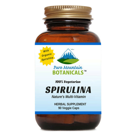 Spirulina Capsules - 90 Organic Kosher Veggie Caps